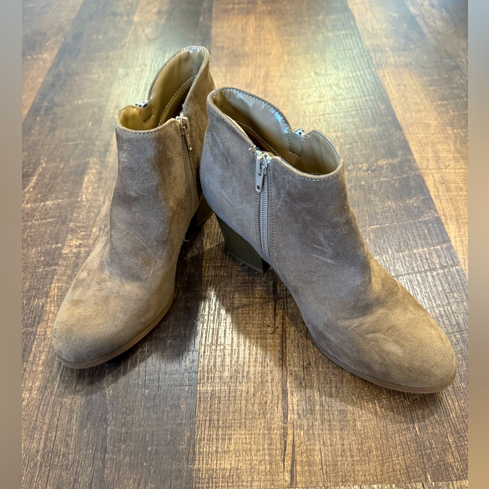 Style & co faux suede booties